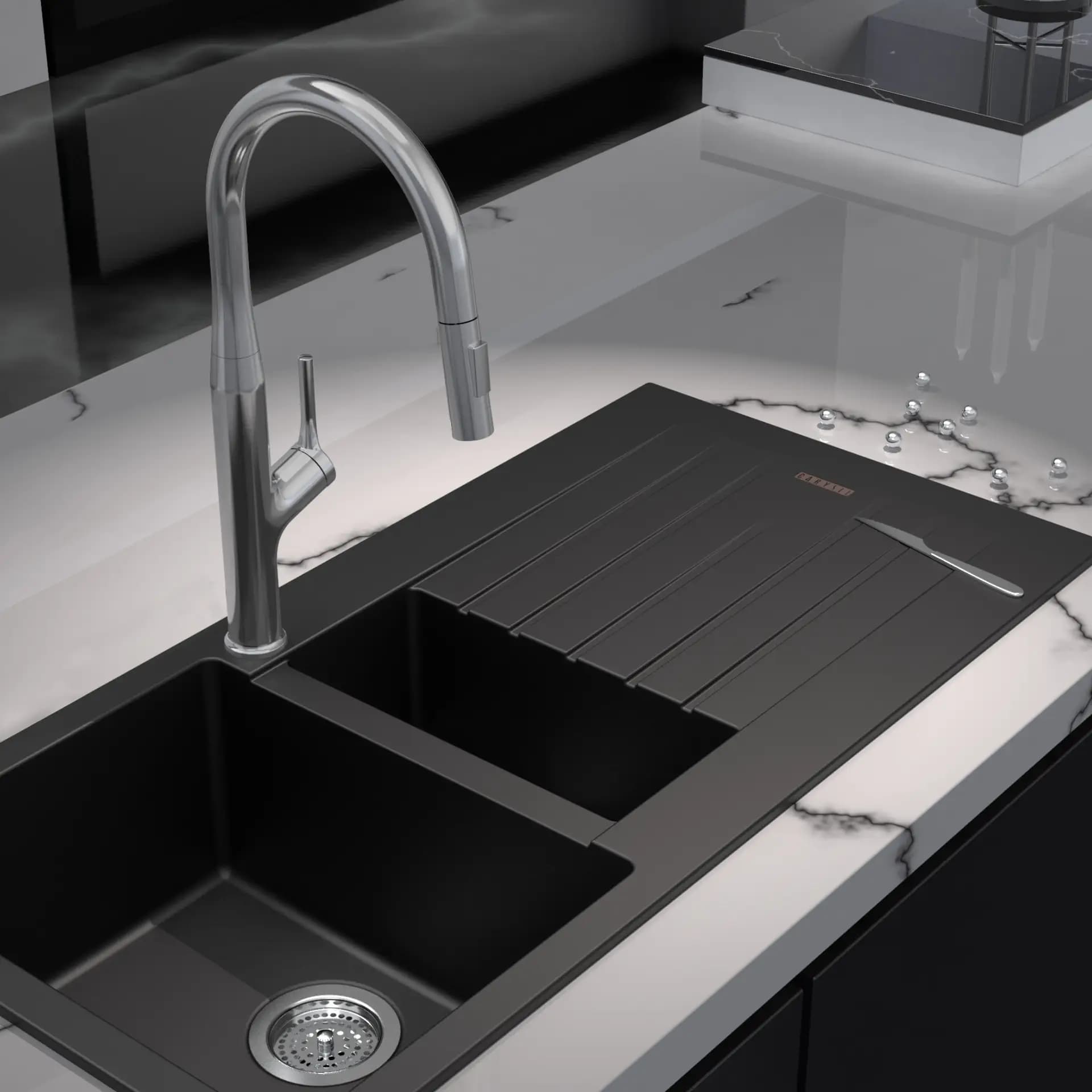 Kitchen Faucet Pull Out (Hot & Cold) | Finish: Chrome — image 2
