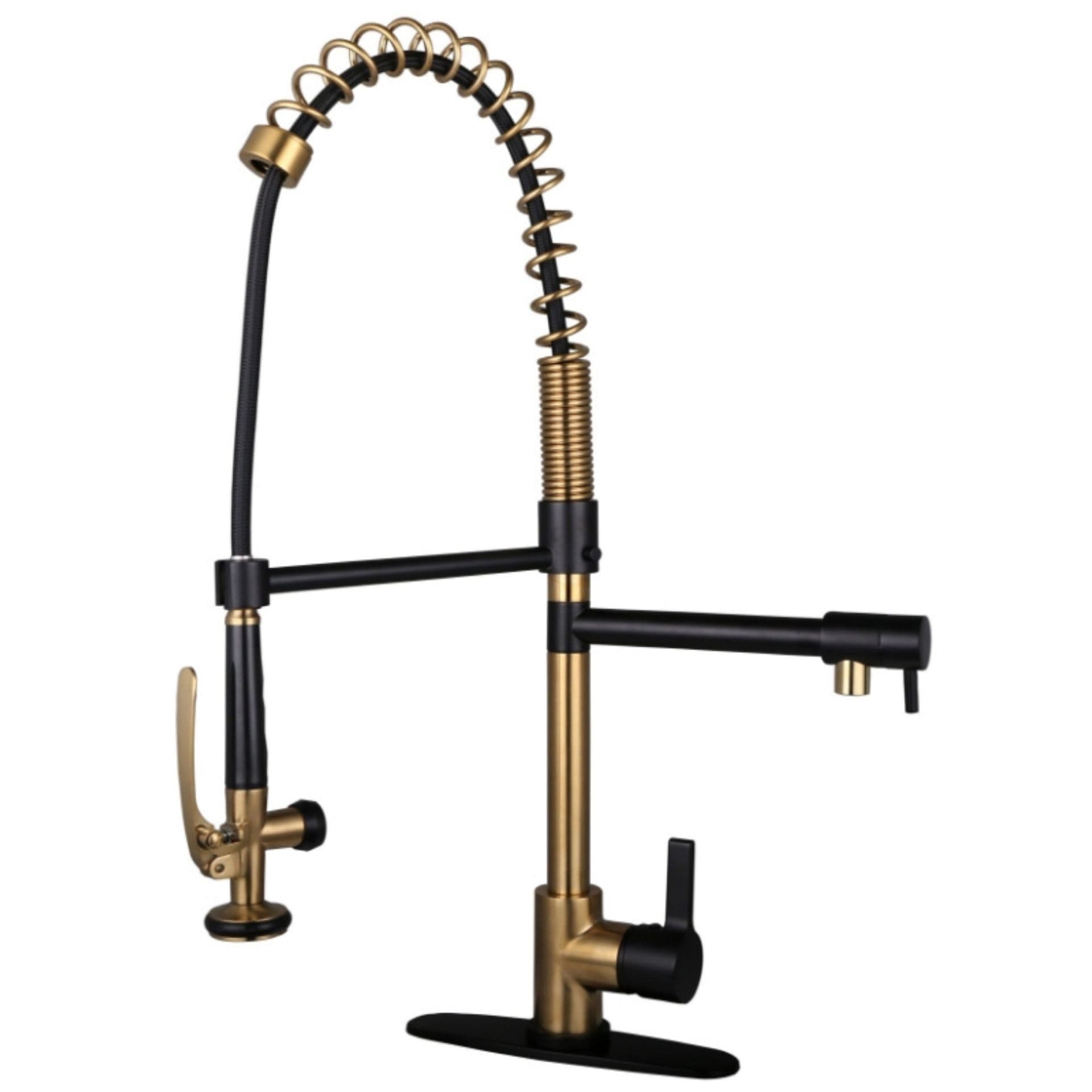 Designer Kitchen Faucet (Hot & Cold)| Finish: Gun Metal, Gold Finish — image 1