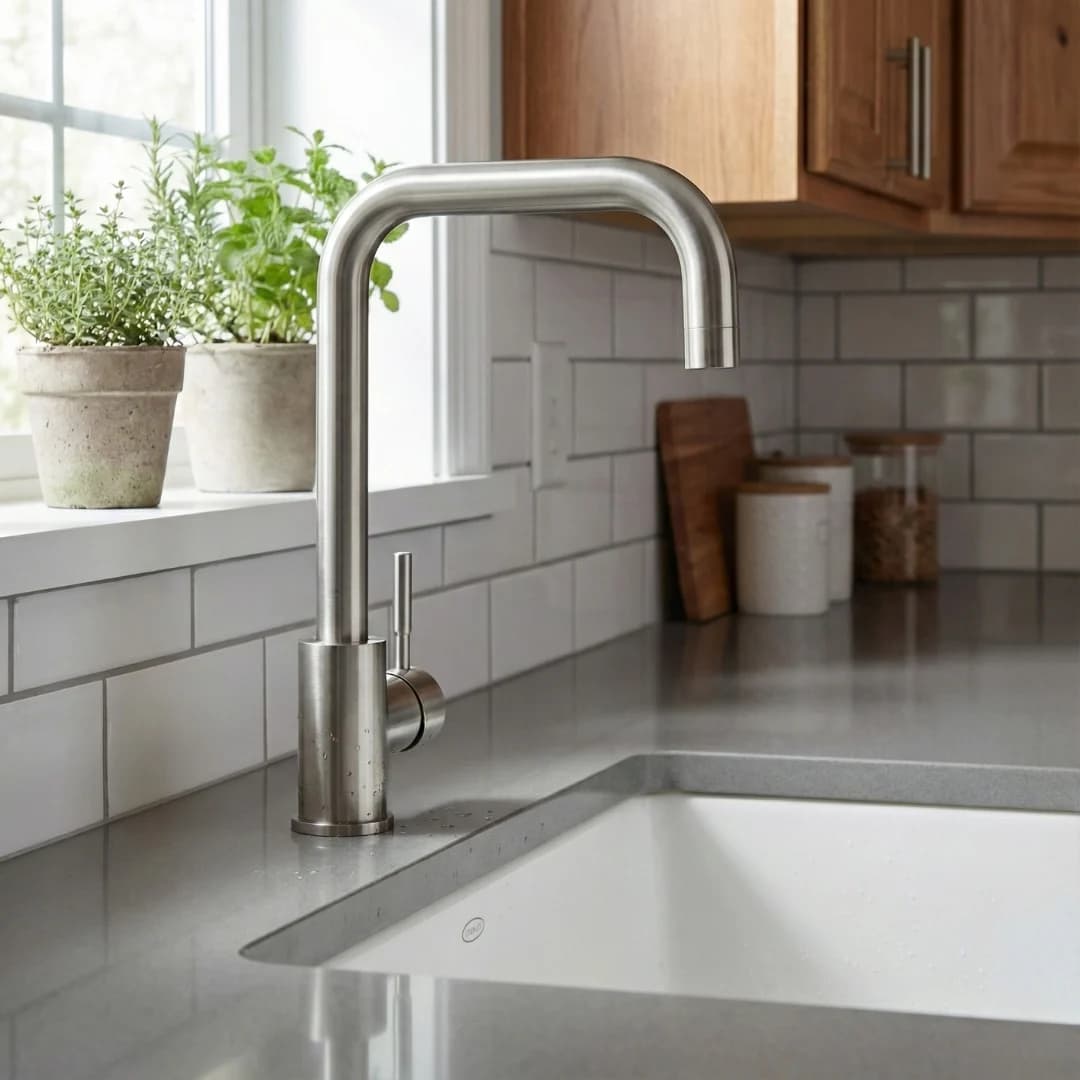 Kitchen Faucet (Hot & Cold) | Finish: Satin — image 3
