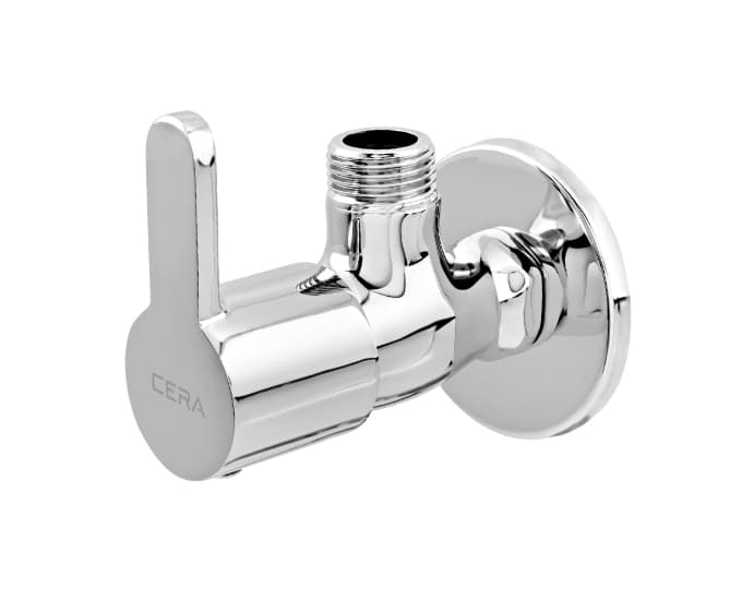 Victor Angle Cock With Wall Flange | Chrome Finish — image 2