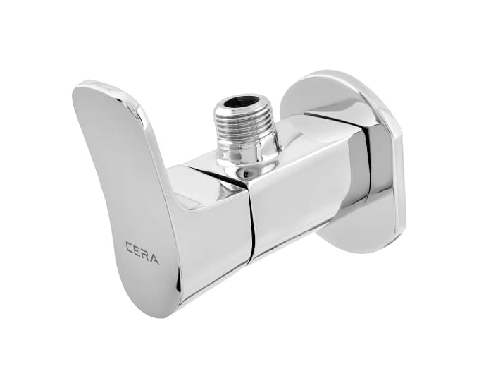Perla Angle Cock With Wall Flange | Chrome Finish — image 2