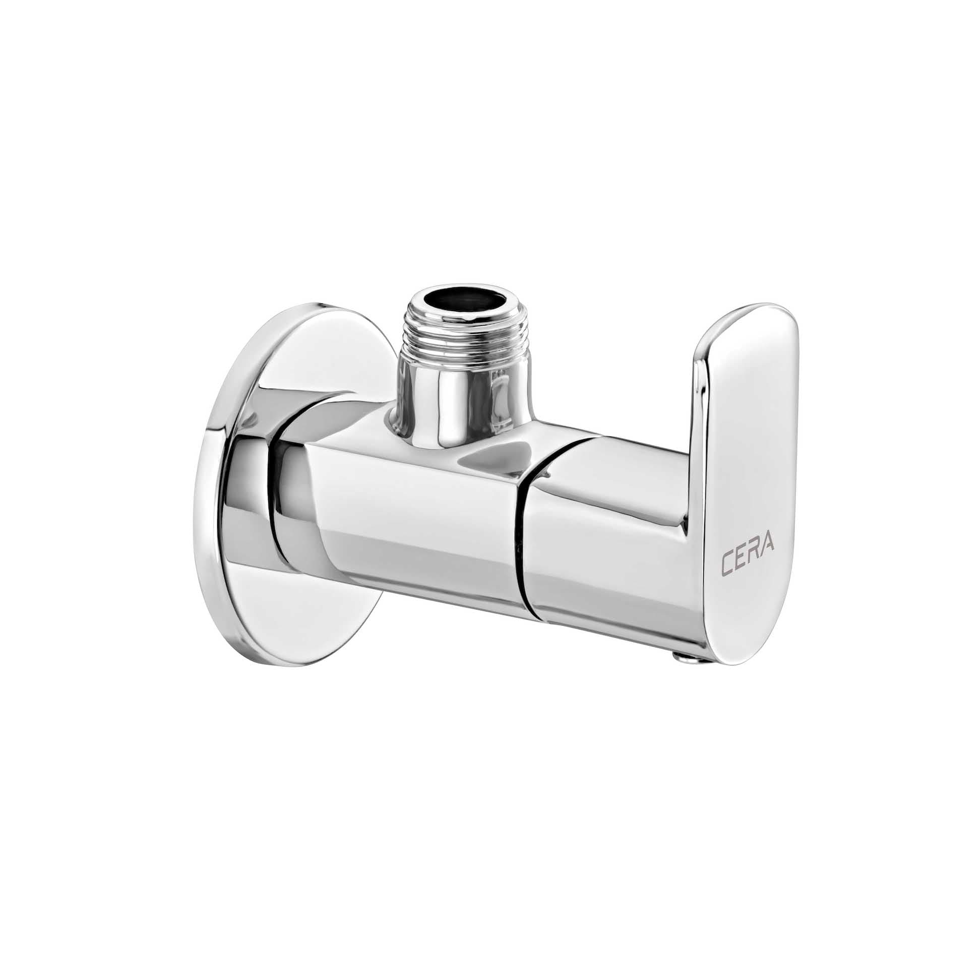 Chromo Angle Cock With Wall Flange | Chrome Finish — image 2