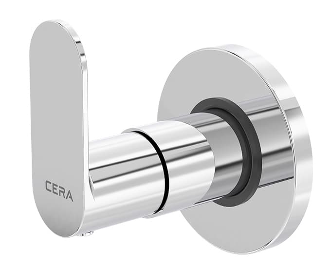 Curve Exposed Part for Concealed Stop Cock | Chrome Finish | Compatible With Concealed part F4050502 — image 2