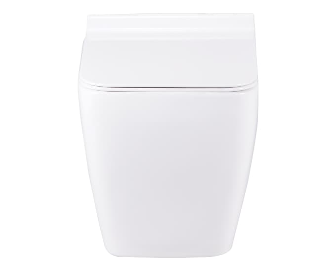Cutina Rimless Wall Hung Toilet | Finish: Snow White | Size: 550 x 355 x 360 mm | Rag Bolt Distance: 180±5mm | Duroplast Slim Soft Close Seat Cover Included — image 2