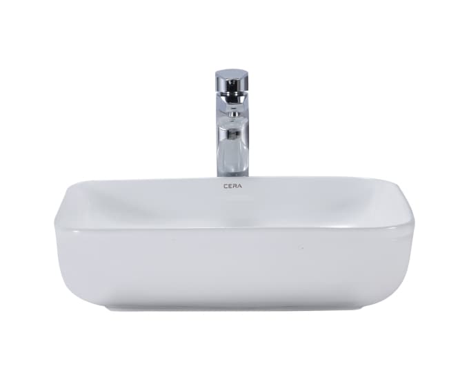 Colmid Table Top Wash Basin | Without Tap Hole Provision | Finish: Snow White | Size: 500 x 395 x 135 mm — image 2