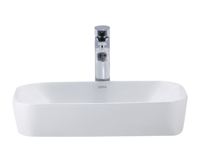Colmax Table Top Wash Basin | Without Tap Hole Provision | Finish: Snow White | Size: 540 x 360 x 115 mm — image 2