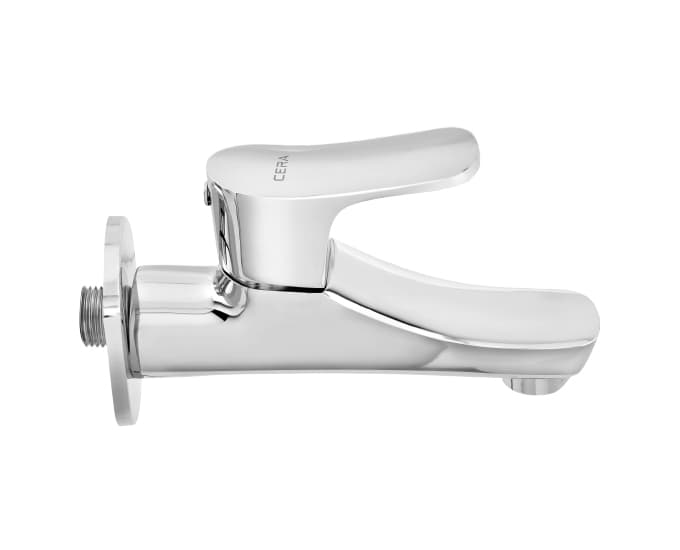 Perla Bib Cock (Only Cold Water) With Flange | Chrome Finish — image 3