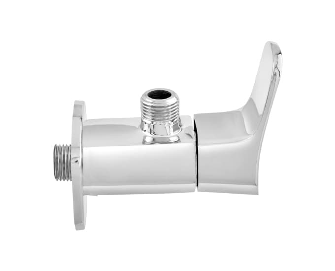 Perla Angle Cock With Wall Flange | Chrome Finish — image 3