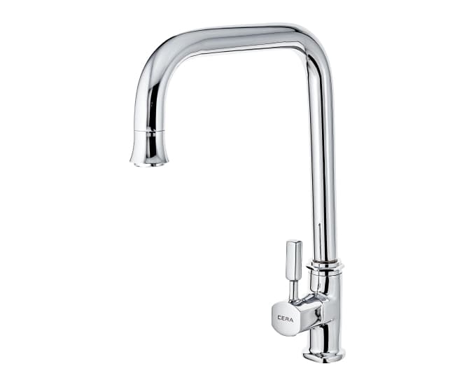 Gayle Kitchen Faucet (Only Cold Water) With 232 mm (9") Long Swivel Spout | Chrome Finish | For Kitchen Use — image 2