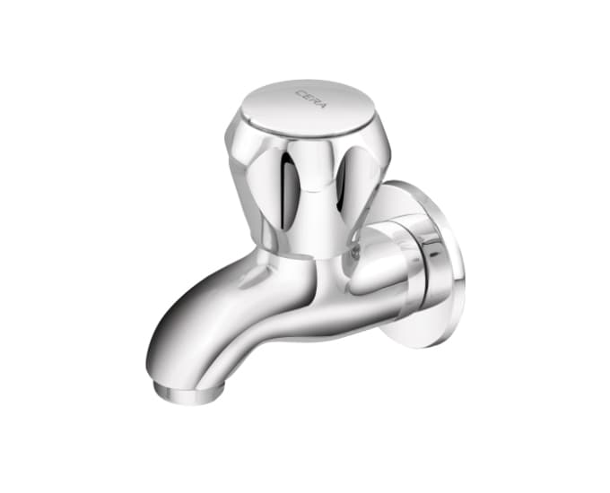 Ocean Bib Cock (Only Cold Water) With Flange | Chrome Finish — image 2