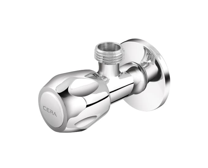 Ocean Angle Cock With Wall Flange (Small) | Chrome Finish — image 2