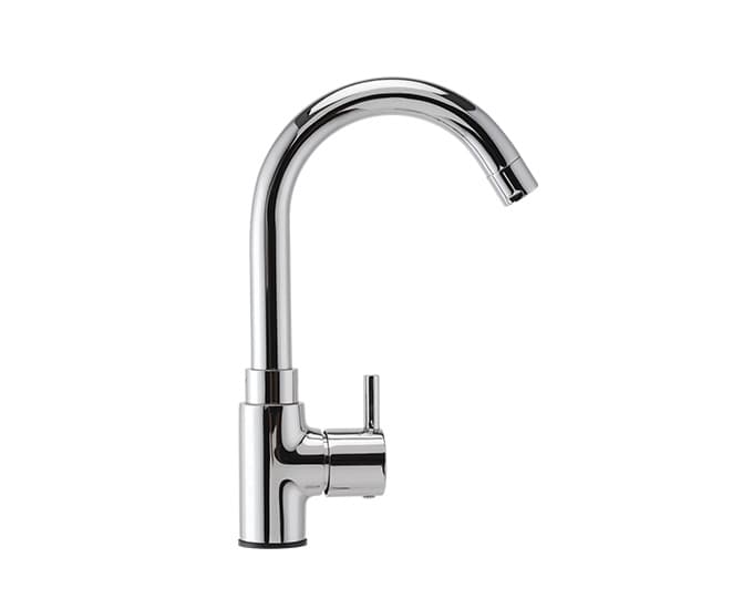 Fountain Kitchen Faucet (Only Cold Water) With 150 mm (6") Long Swivel Spout | Chrome Finish | For Kitchen Use — image 3