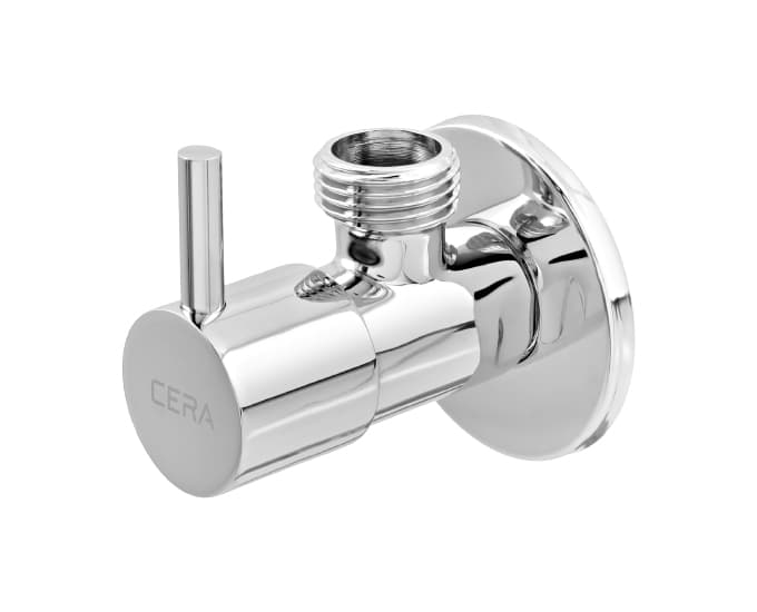 Angle Cock With Wall Flange | Chrome Finish — image 2