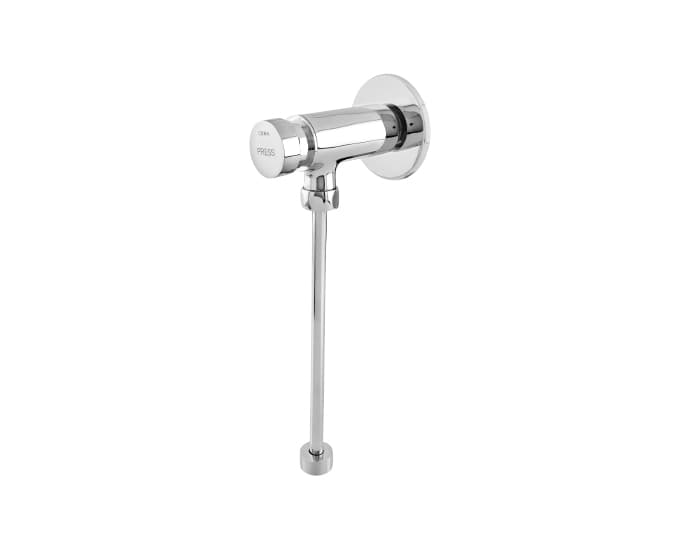 Flush Cock Pressmatic (Self Closing) for Urinal | With Wall Flange and 200 mm Connecting Pipe | Chrome Finish — image 2