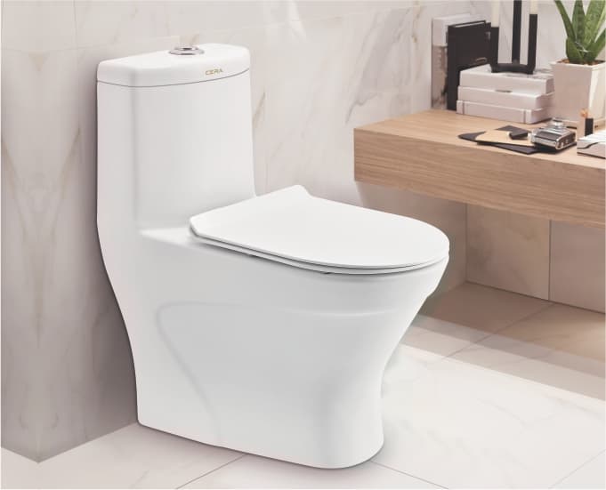Celebrate 3D One Piece Toilet | With Duroplast Slim Soft Close Seat Cover | S Trap 300 mm — image 2