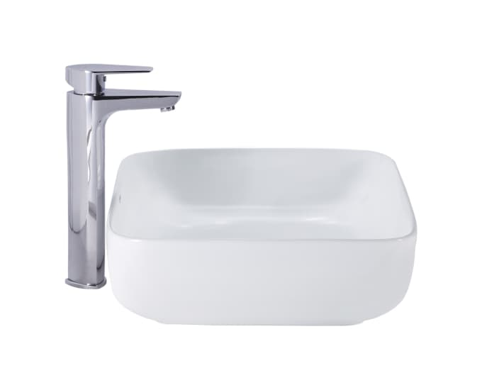 Colmid Table Top Wash Basin | Without Tap Hole Provision | Finish: Snow White | Size: 500 x 395 x 135 mm — image 3