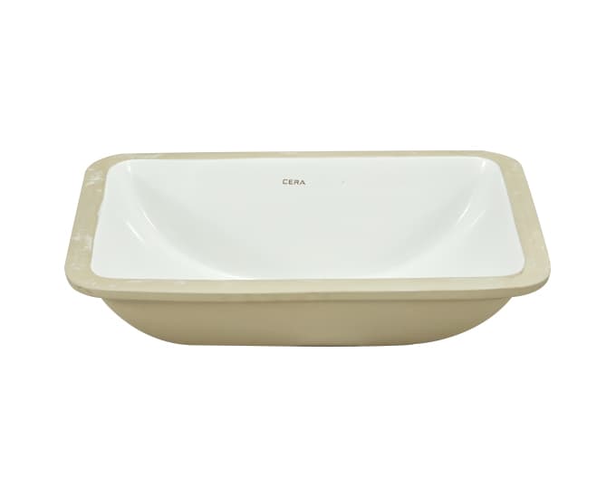 Camry Mini Under Counter Wash Basin | Finish: Snow White | Size: 490 x 380 x 175 mm | Without Tap Hole Provision — image 2