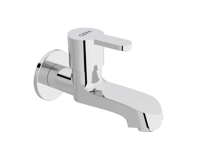 Victor Bib Cock (Only Cold Water) With Flange | Chrome Finish