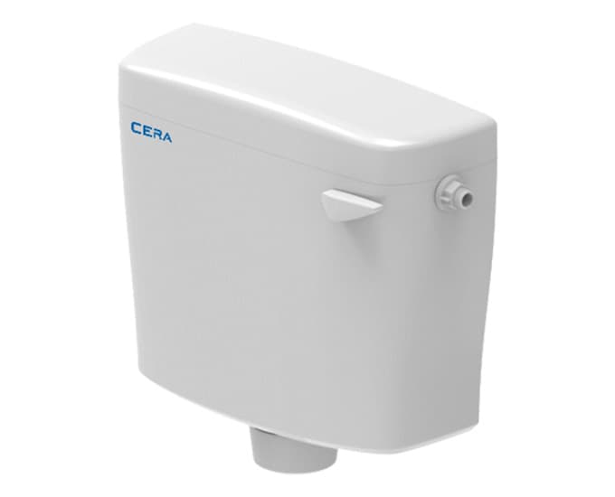 Congo PVC Single Flush Cistern | Finish: Snow White | Suitable for Floor Mounting Basic Toilets — image 1