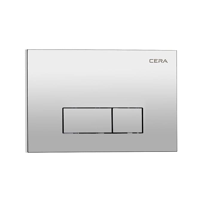 Flush Plate H Type | Chrome Shine Finish | Suitable With Cera Concealed tanks only ( B1110111, B1110113)