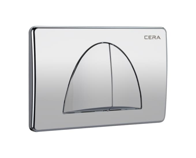 Flush Plate M Type | Chrome Shine Finish | Suitable For Chevron Concealed Cistern B1190107 & B1120102