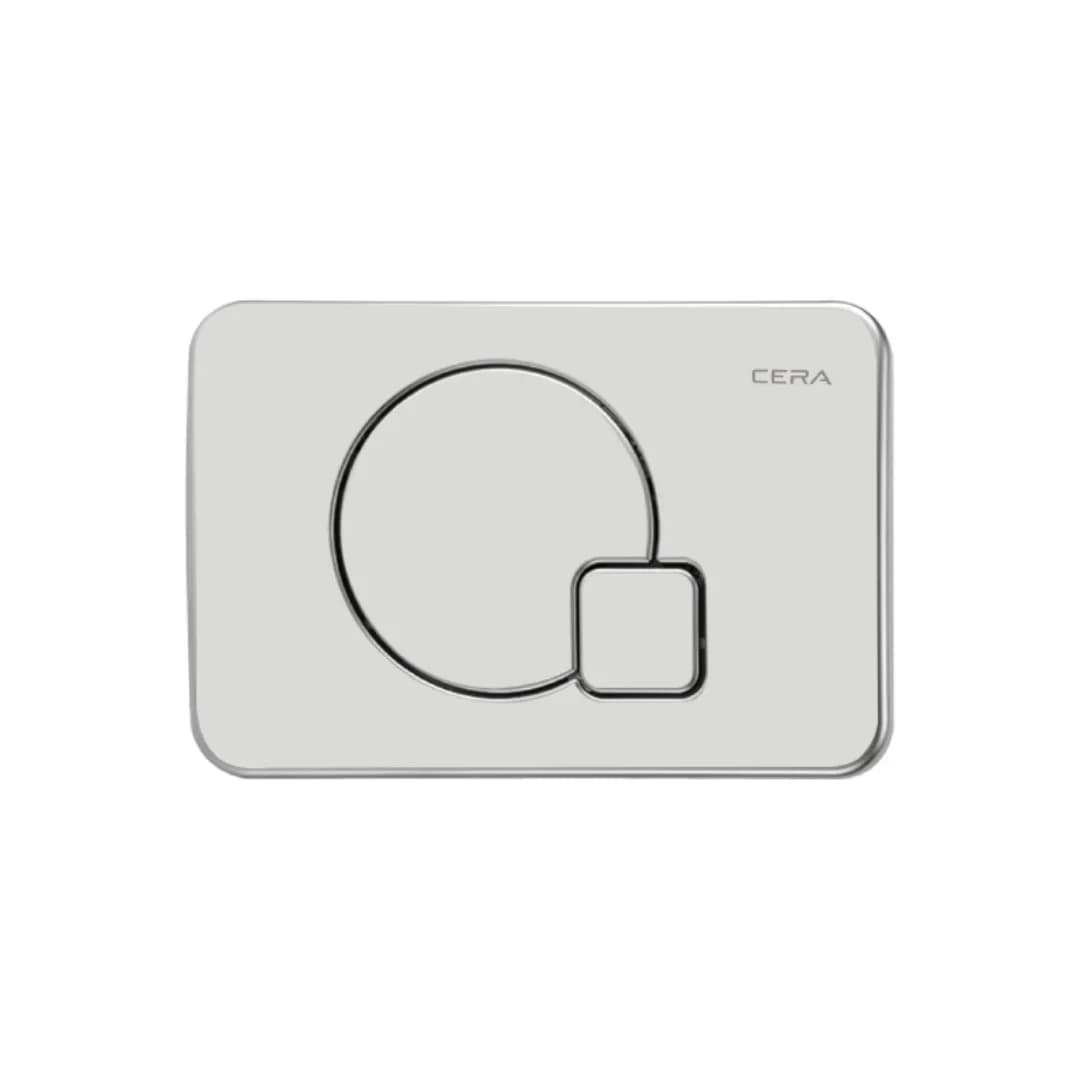 Flush Plate Q Type | Chrome Shine Finish | Suitable With Cera Concealed tanks only ( B1110111, B1110113)