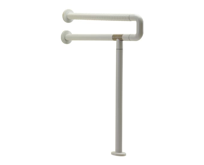 U Shaped Rail Grab Bar With Wall and Floor Mounting | Size: 600 x 100 mm