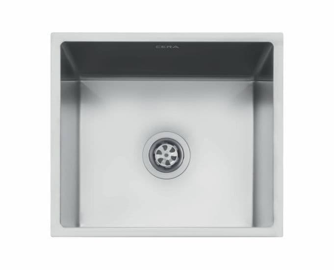 Maximus Single Bowl Kitchen Sink | Size: 460 x 405 x 230 mm (18" x 16" x 9") | 304 Stainless Steel | Under Mount | Satin Finish — image 1