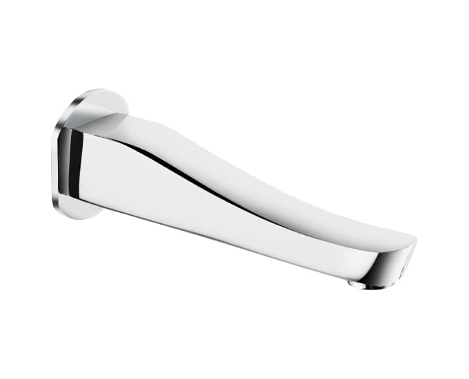 Perla Bath Spout With Wall Flange | Chrome Finish