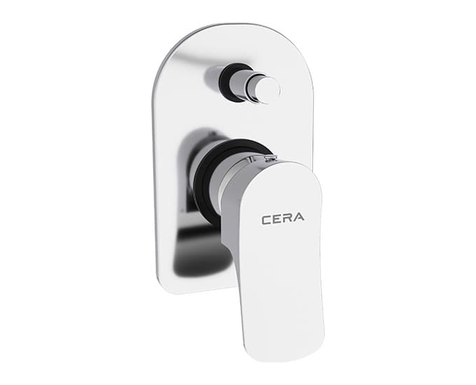 Perla Exposed Part for Push Type Single Lever Concealed Diverter 40 mm | Chrome Finish | Compatible With Concealed Part (F4010111 sold separately)
