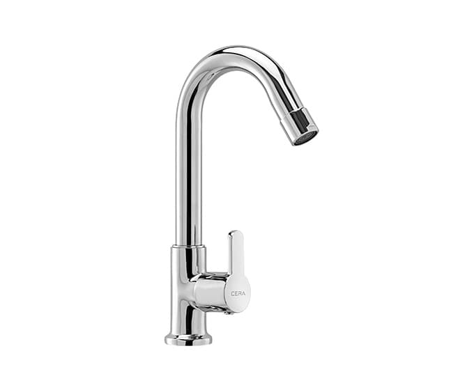 Victor Kitchen Faucet (Only Cold Water) With Long Swivel Spout | Chrome Finish | For Kitchen use