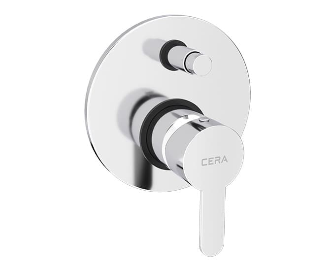 Victor Exposed Part With Tipton & Sleeve for Push Type Single Lever Concealed Diverter 40 mm | Chrome Finish | Compatible With Concealed Part F4010111 sold separately — image 1