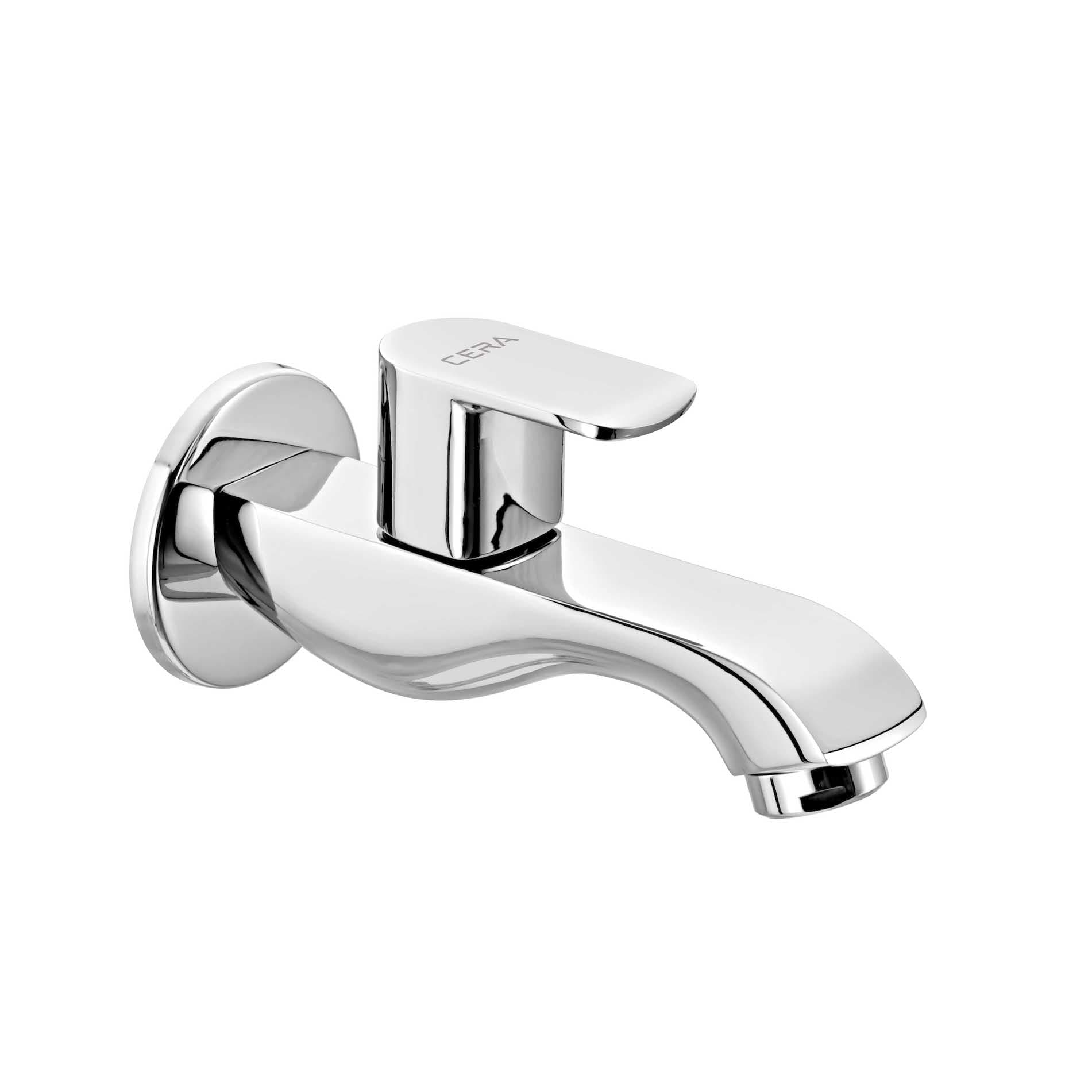 Chromo Bib Cock (Only Cold Water) With Flange | Chrome Finish