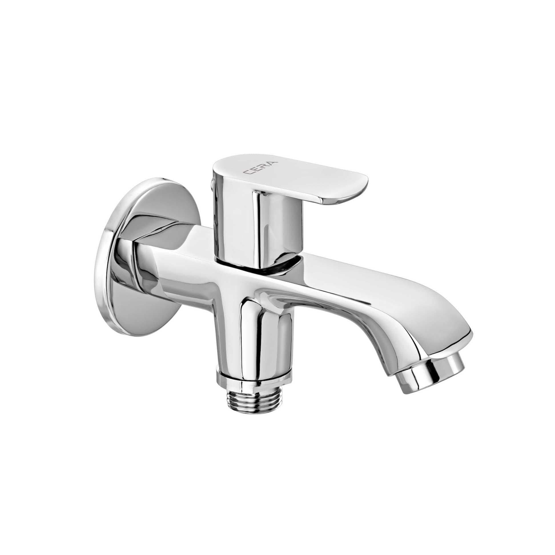 Chromo 2-Way Bib Cock (Only Cold Water) With Flange | Chrome Finish — image 1