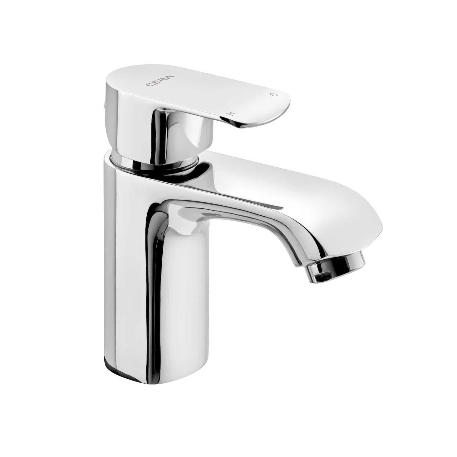 Chromo Single Lever Basin Mixer (Hot & Cold Water) | Chrome Finish | With 450 mm braided connection pipe