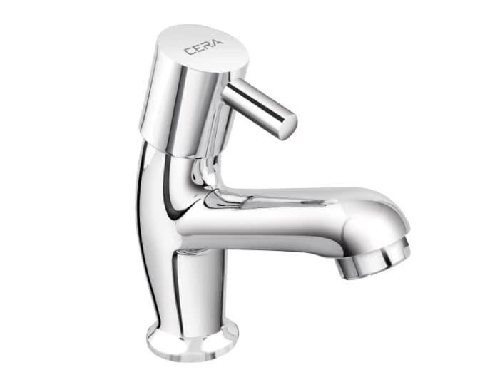 Garnet Pillar Cock (Cold Water only) High Neck | Chrome Finish
