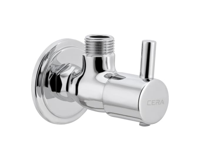 Garnet Angle Cock With Wall Flange | Chrome Finish