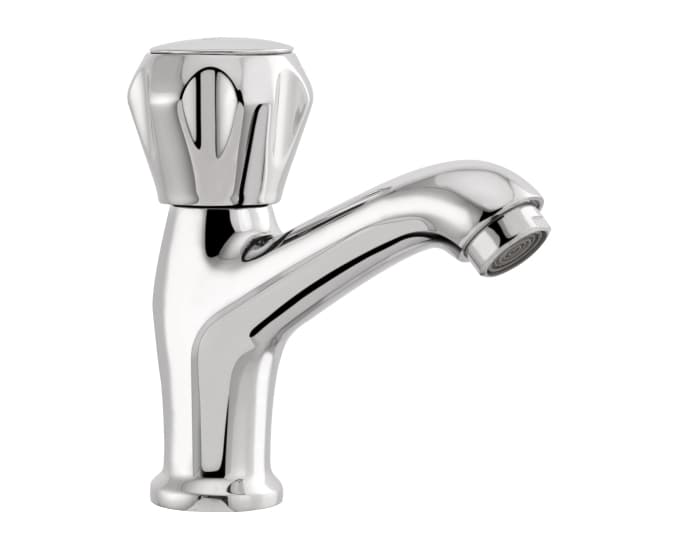 Ocean Pillar Cock (Cold Water Only) High Neck | Chrome Finish