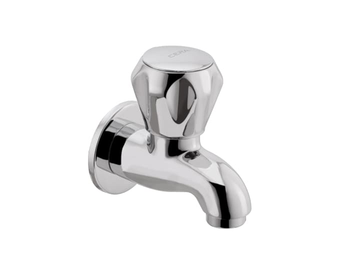 Ocean Bib Cock (Only Cold Water) With Flange | Chrome Finish