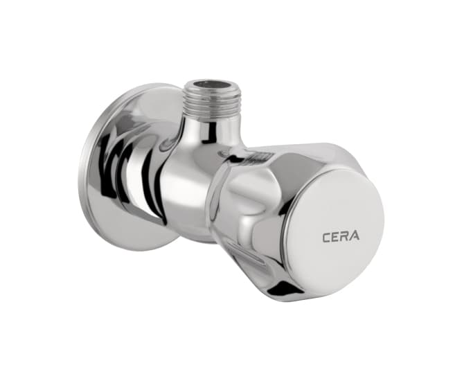 Ocean Angle Cock With Wall Flange | Chrome Finish