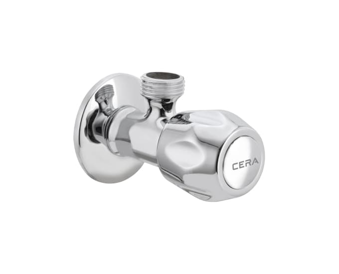 Ocean Angle Cock With Wall Flange (Small) | Chrome Finish