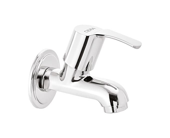 Vivana Bib Cock (Only Cold Water) With Flange | Chrome Finish — image 1