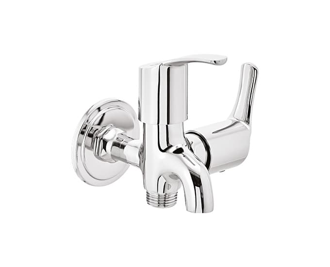 Vivana 2-Way Bib Cock (Only Cold Water) With Flange | Chrome Finish