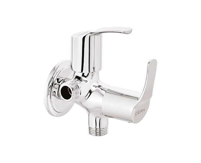 Vivana 2-Way Angle Cock With Wall Flange | Chrome Finish — image 1