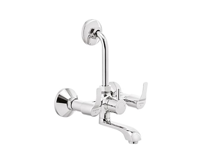 Vivana Wall Mixer With Bend Pipe for Overhead Shower | Chrome Finish