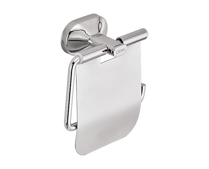 Icon Toilet Paper Holder With Flap Guard | Chrome Finish