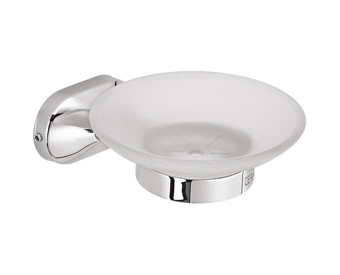 Icon Soap Dish (Glass) | Chrome Finish