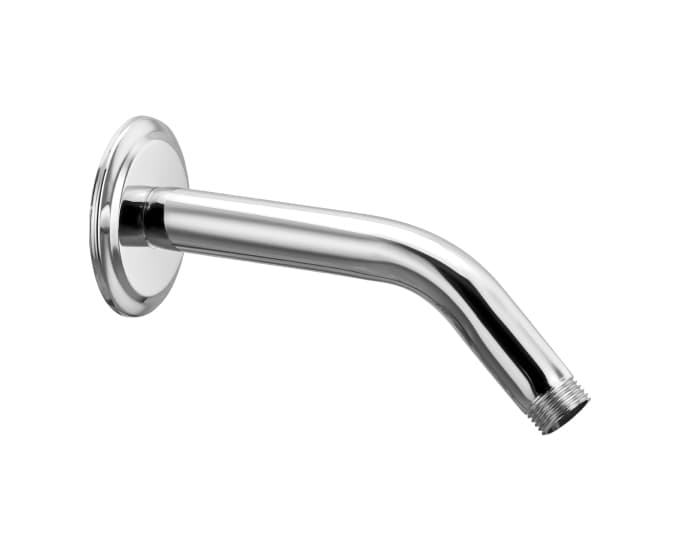 Overhead Shower Arm Round 200 mm (8") With Wall Flange | Chrome Finish — image 1