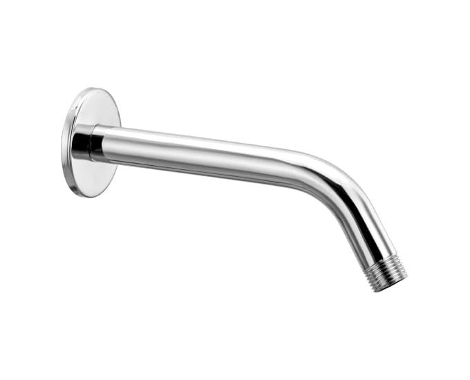 Overhead Shower Arm Round 230 mm (9") With Wall Flange | Chrome Finish — image 1