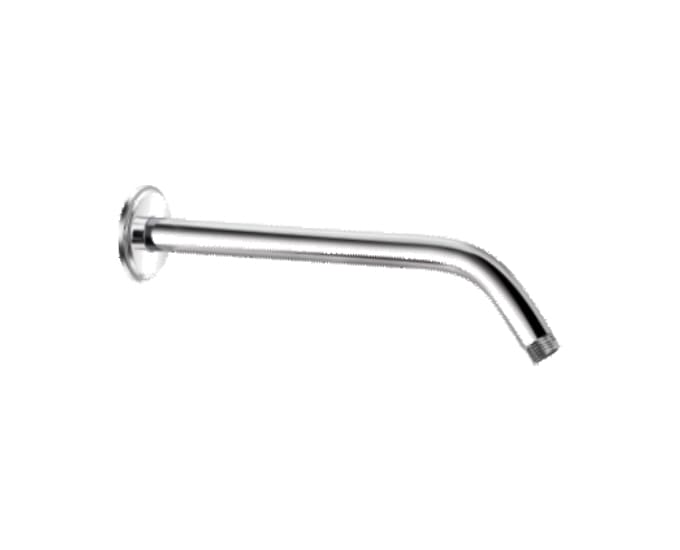Overhead Shower Arm Round 305 mm (12") With Wall Flange | Chrome Finish — image 1